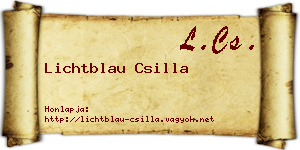 Lichtblau Csilla névjegykártya